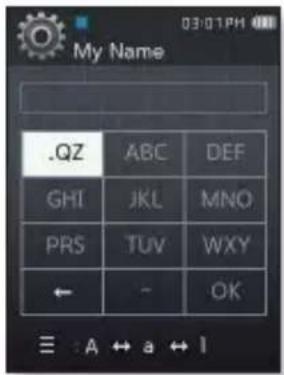SAMSUNG YPQ2CB - Réglage du nom - 1
