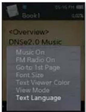 SAMSUNG YPQ2CB - Régler la langue du texte - 1