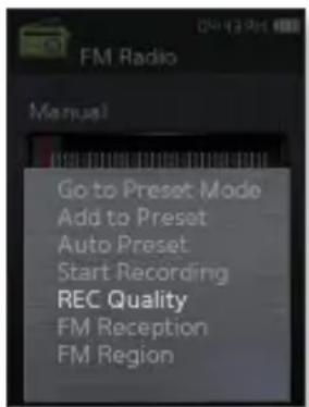 SAMSUNG YPQ2CB - Défi nition de la qualité d'enregistrement FM - 1