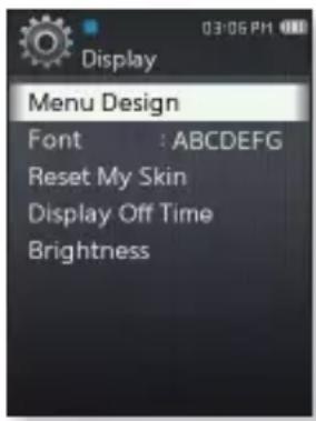 SAMSUNG YPQ2CB - Options de réglage de l'affi chage - 1