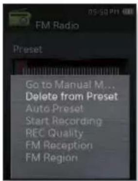 SAMSUNG YPQ2CB - Pour supprimer une présélection - 1