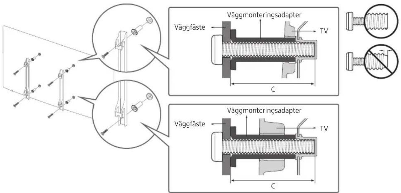 SAMSUNG UE49MU7045T - Montera TV:n på en vagg - 2