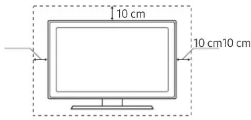 SAMSUNG UE65MU6105K - Providing proper ventilation for your TV - 1