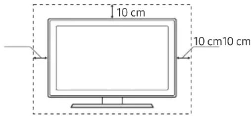 SAMSUNG UE55MU6475U - Ventilation adaptée de votre téléviseur - 1