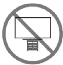 SAMSUNG UE55MU6475U - Sicherheitshinweis: Befestigen des Geräts an der Wand, damit es nicht kippt - 1