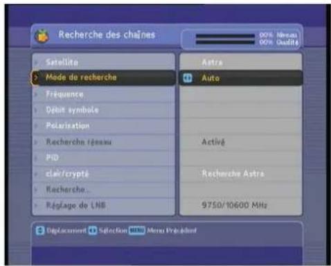 Lenson LD 9010 - Recherche de toutes les chaînes d'un satellite ou plusieurs satellite - 1