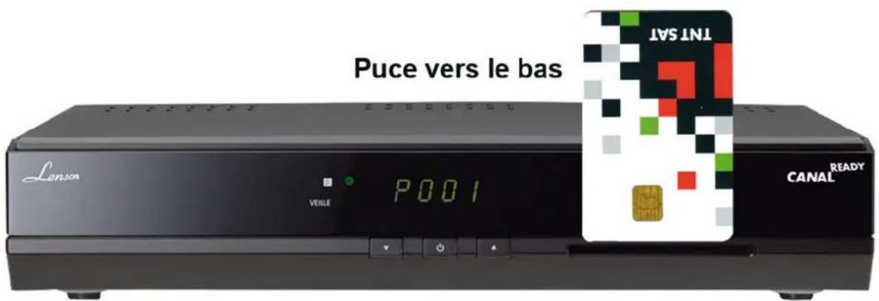Lenson LD 9010 - Mise en place de la carte TNTSAT dans le terminal - 1