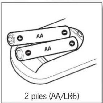 Lenson LD 8000 - Mise en place des piles - 2