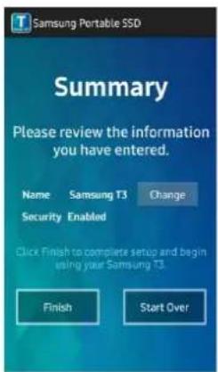 SAMSUNG MUPT1T0B - Installation de l'application mobile « Portable SSD » de Samsung et définition d'un mot de salle - 4