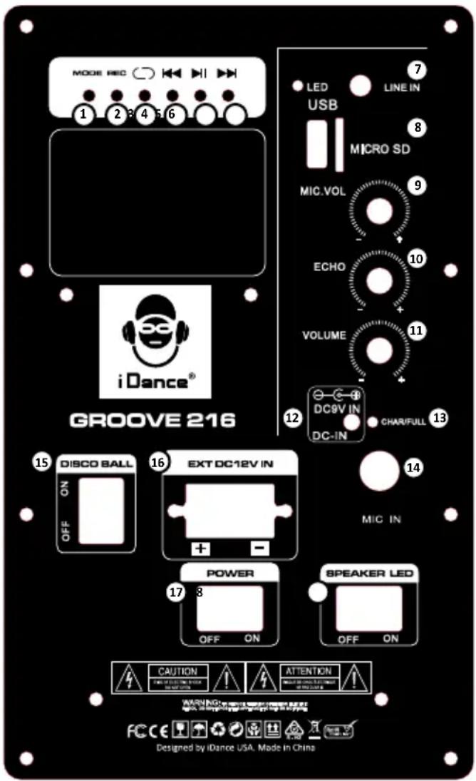 iDance Groove 216 - NOTA IMPORTANTE SULL'ALIMENTAZIONE E LA BATERIA INTERNA - 2