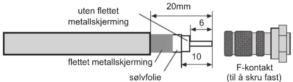 TECHNISAT Satman 45 - Monter F-kontaktene før du kobler til strømmen! - 1