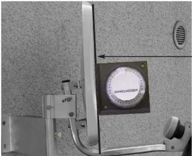 TECHNISAT Satman 45 - Angle of elevation minus offset angle = angle to be set. - 1