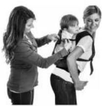 Infantino Fusion - Utilisation du Porte-bébé pour les Bébés Plus Vieux: Position Sac à Dos avec Siège Large - avec Assistance - 5