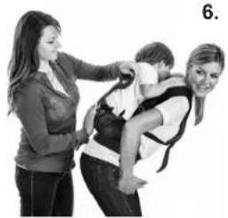 Infantino Fusion - Utilisation du Porte-bébé pour les Bébés Plus Vieux: Position Sac à Dos avec Siège Large - avec Assistance - 4