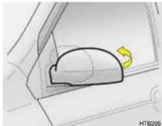 HYUNDAI Getz (2002) - RABATTEMENT DES RETRO- VISEURS LATERAUX CONTRE LES VITRES - 1