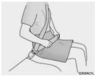 HYUNDAI Getz (2002) - CEINTURES DE SECURITE - Système à 3 points du conducteur avec rétracteur de blocage d'urgence (Si installé) - 2