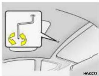 HYUNDAI Getz (2002) - Fonctionnement manuel du toit ouvrant - 2