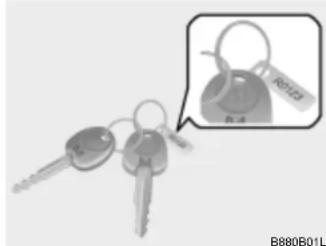 HYUNDAI Getz (2002) - REMARQUE : Si vous faites vous-même votre double de clé, vous ne pourrez pas annuler le système ou démarrer le moteur. - 1