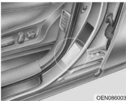 HYUNDAI Veracruz (2011) - ÉTIQUETTE DE PRESSION ET SPÉCIFICATIONS DES PNEUS - 1