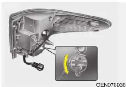 HYUNDAI Veracruz (2011) - Remplacement des ampoules du bloc optique arrière combiné - 2