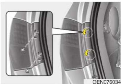 HYUNDAI Veracruz (2011) - Remplacement des ampoules du bloc optique arrière combiné - 1