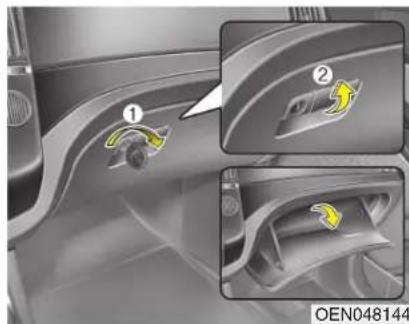 HYUNDAI Veracruz (2011) - Console centrale de rangement (le cas échéant) - 1