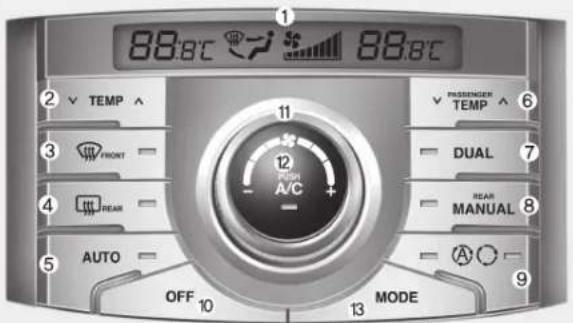 HYUNDAI Veracruz (2011) - SYSTÈME DE COMMANDE AUTOMATIQUE DE LA CLIMATISATION (LE CAS ÉCHÉANT) - 1