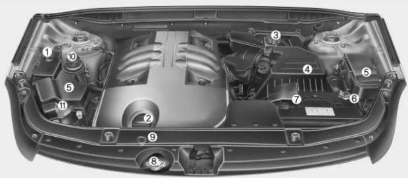 HYUNDAI Veracruz (2011) - COMPARTIMENT MOTEUR - 1