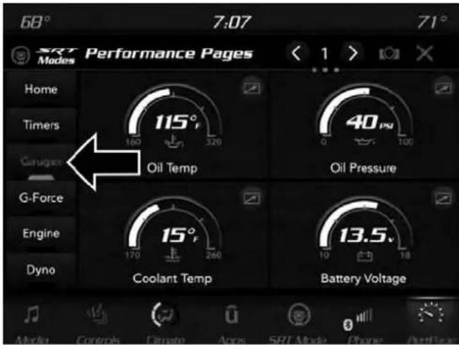 DODGE Challenger SRT (2018) - Indicateurs - 1