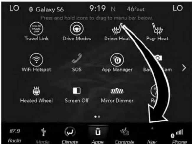 DODGE Challenger SRT (2018) - BARREDEMENUSPERSONALISÉS - 1