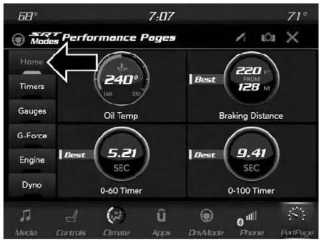 DODGE Challenger SRT (2018) - Home (Accueil) - 1