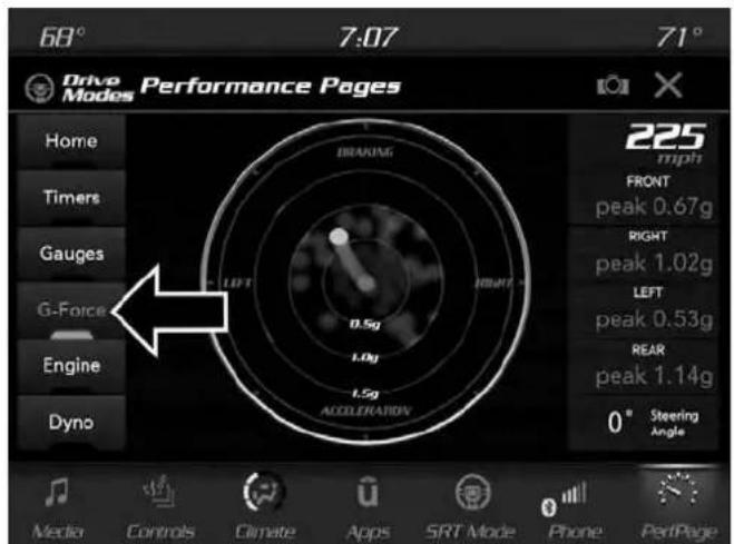 DODGE Challenger SRT (2018) - G-Force (Force G) - 1