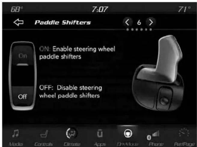 DODGE Challenger SRT (2018) - Palettes de changement de vitesses - 1