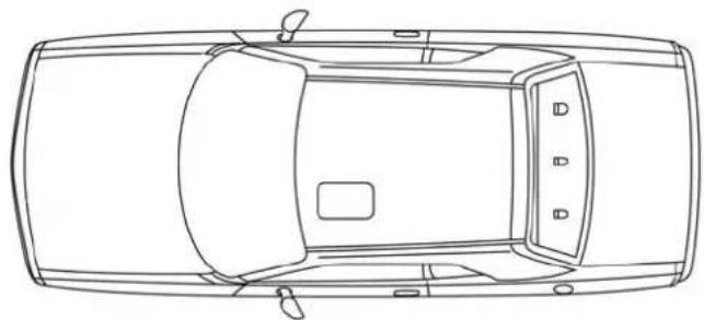 DODGE Challenger SRT (2018) - Ceinture à trois points d'ancrage pour l'installation d'un ensemble de retenue pour enfants dans ce vehicule - 3