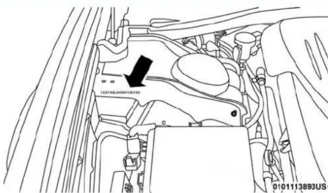 DODGE Challenger SRT (2018) - Numérod'identificationduvécicule - 2