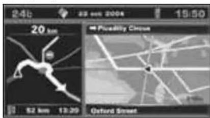 PEUGEOT 407 (2005) - Функия "Vehicle following on map" ("От粱коваяные Abхенья ватомоблney no Kapte") - 1