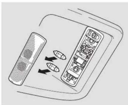 Honda Element (2003) - Remplacement des ampoules de l'éclairage interieur - 2