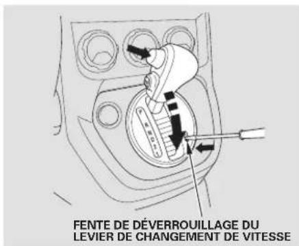 Honda Element (2003) - Déverrouillage du sélecteur - 2