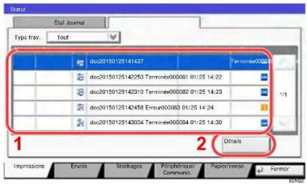 KYOCERA TASKalfa 2552ci - Vérifier les informations. - 1