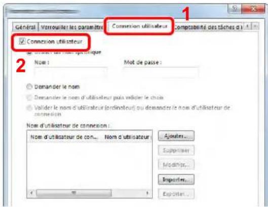 KYOCERA TASKalfa 2552ci - Configurer les paramètres. - 1