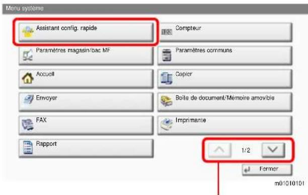 KYOCERA TASKalfa 2552ci - Utilisation de l'écran - 1
