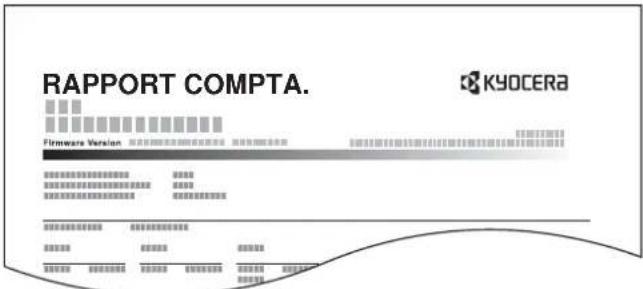 KYOCERA TASKalfa 2552ci - Impr. rapport compteurs - 1