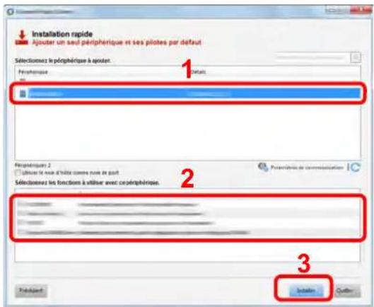 KYOCERA TASKalfa 2552ci - Installer le logiciel. - 1
