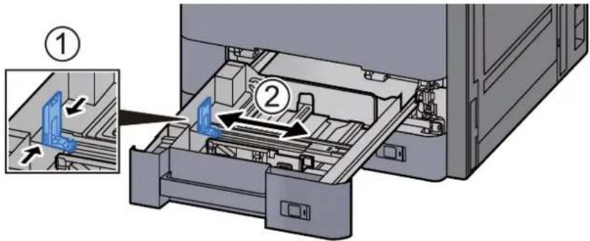 KYOCERA TASKalfa 2552ci - Sortir le levier du guide d'alimentation d'enveloppe lors du chargement d'enveloppe plus grandes que le format Enveloppe C5, qui possède une largeur de 162 mm (6,4"). - 3