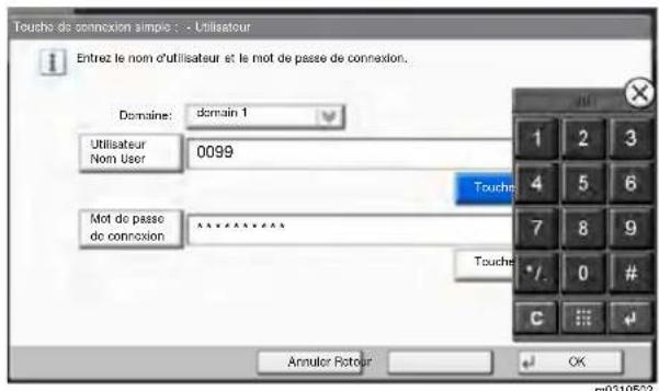 KYOCERA TASKalfa 2552ci - Spécification de l'utilisateur à partir des utilisateurs réseau - 1