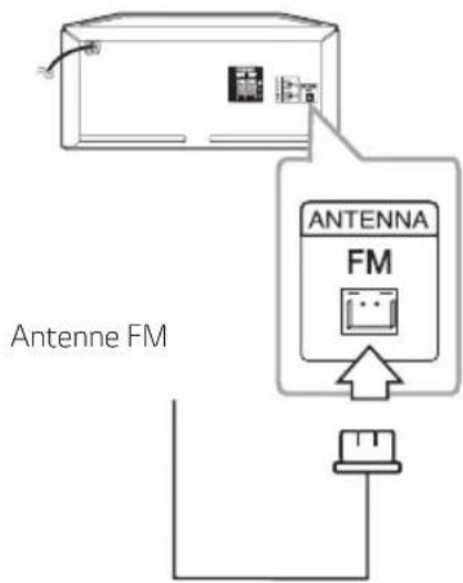 LG CK43 - Raccordement de l'antenne - 1