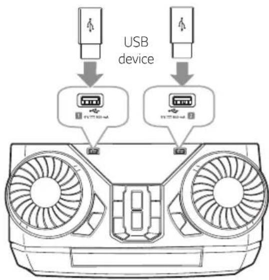 LG CK43 - Raccordement d'un périphérique USB - 1