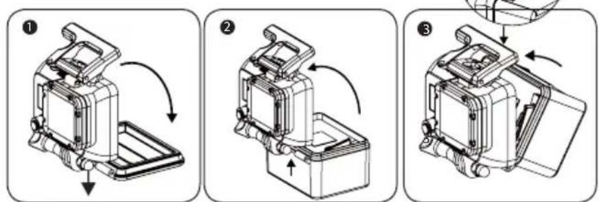 Digipower RF6H34 - UTILISATION DU BLOC-PILES ACTION PACK EN 3 ÉTAPES SIMPLES - 1