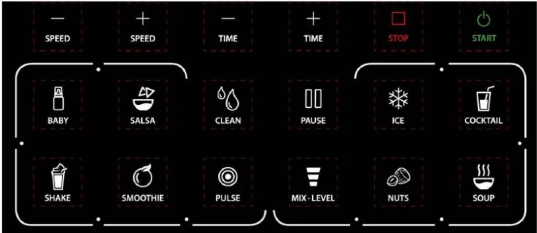 CASO B3000 - Touch-panel and functions - 1