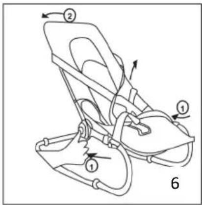 Topmark Toby T7031 - Zusammenklappen der Kinderwippe (Abb. 6) - 1